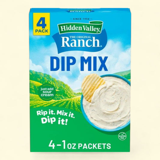 Hidden Valley Ranch Dips Mix, 1 oz, 4 Packets