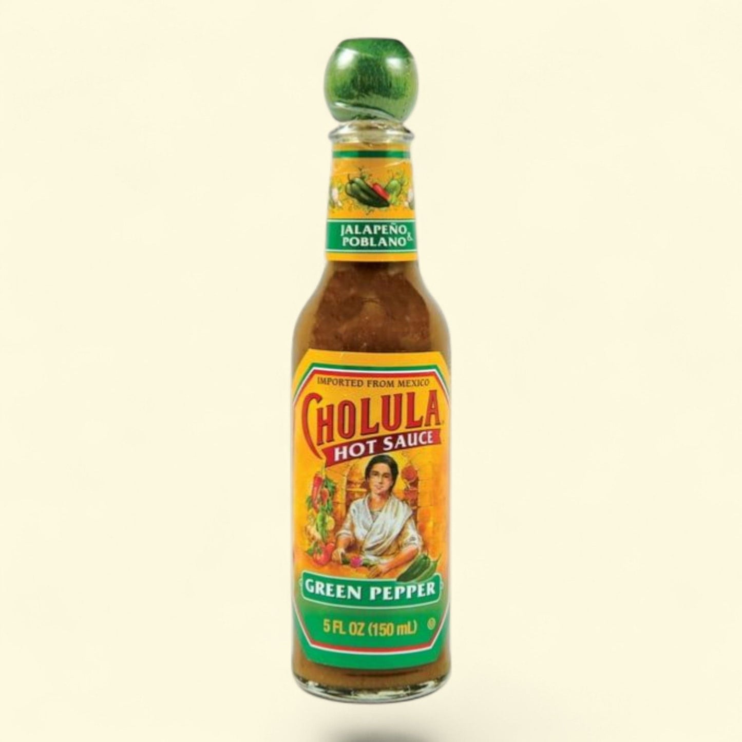 Cholula Green Pepper Hot Sauce, 5 fl oz