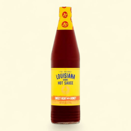 Louisiana Brand Hot Sauce, Sweet Heat with Honey Hot Sauce, 6 fl oz Bottle