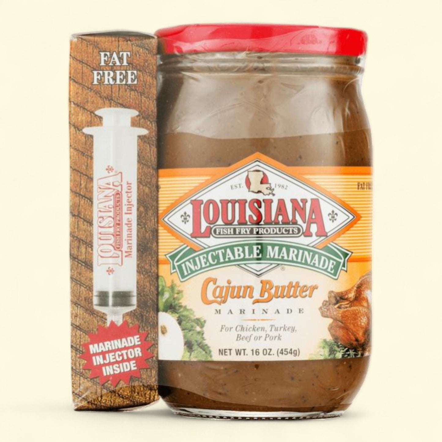 Louisiana Fish Fry Cajun Butter Marinade, 16 oz