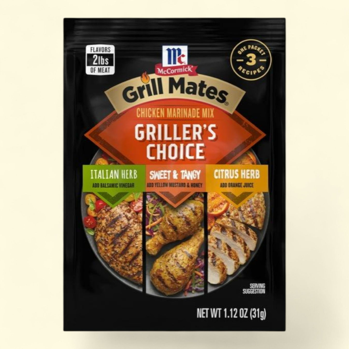 McCormick Grill Mates Griller's Choice Chicken Marinade Mix, 1.12 oz