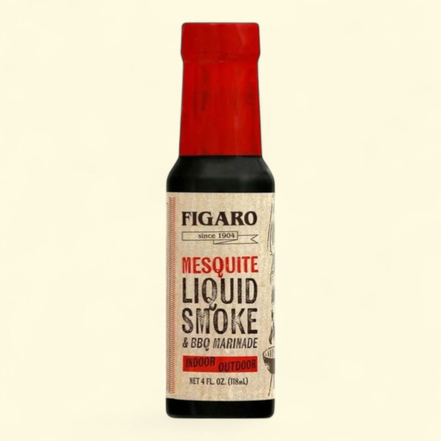 Figaro Liquid Smoke and Marinade, Mesquite, 4 fl