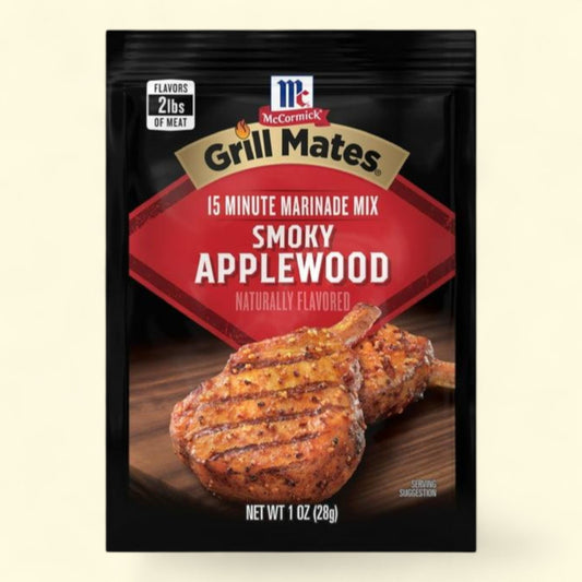 McCormick Grill Mates Smoky Applewood Marinade, 1 oz — authentic US product shipped worldwide by Treatspree