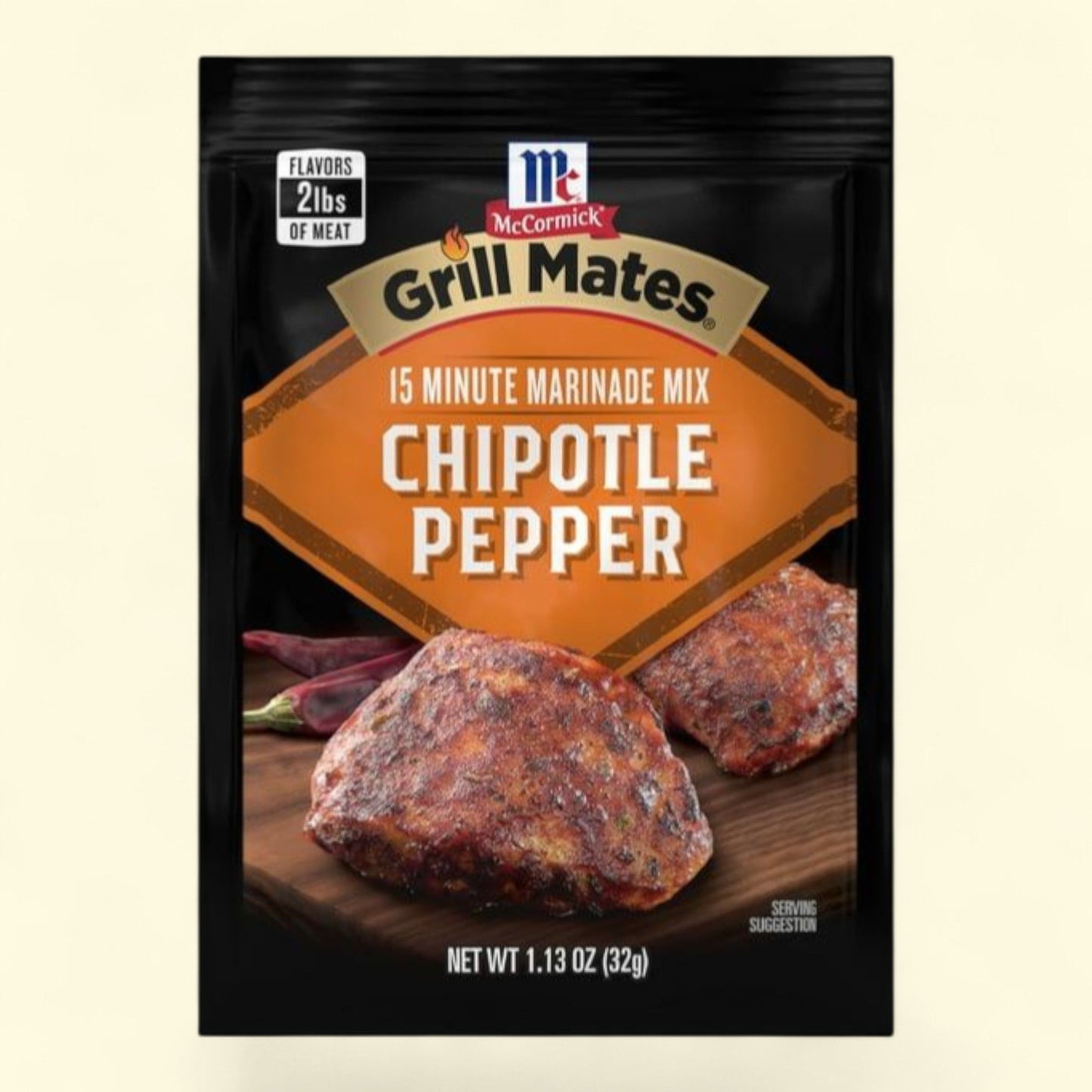 McCormick Grill Mates Chipotle Pepper Marinade Seasoning Mix, 1.13 oz — authentic US product shipped worldwide by Treatspree