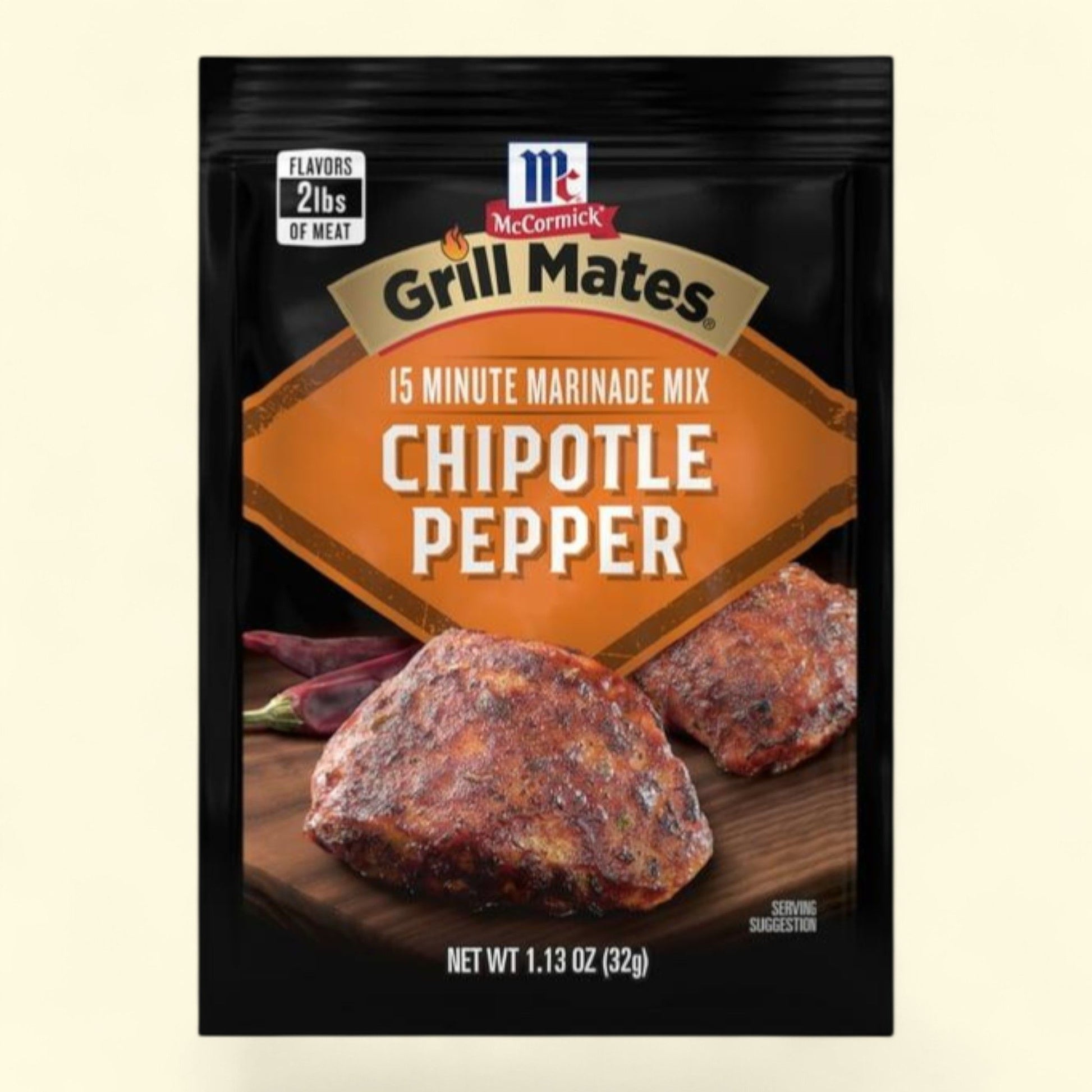 McCormick Grill Mates Chipotle Pepper Marinade Seasoning Mix, 1.13 oz — authentic US product shipped worldwide by Treatspree