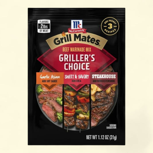 McCormick Grill Mates Griller's Choice Beef Marinade Mix, 1.12 oz