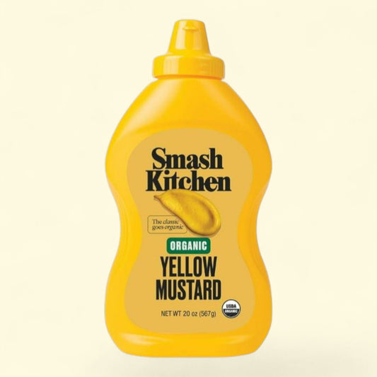 Smash Kitchen Organic Yellow Mustard, 20 oz