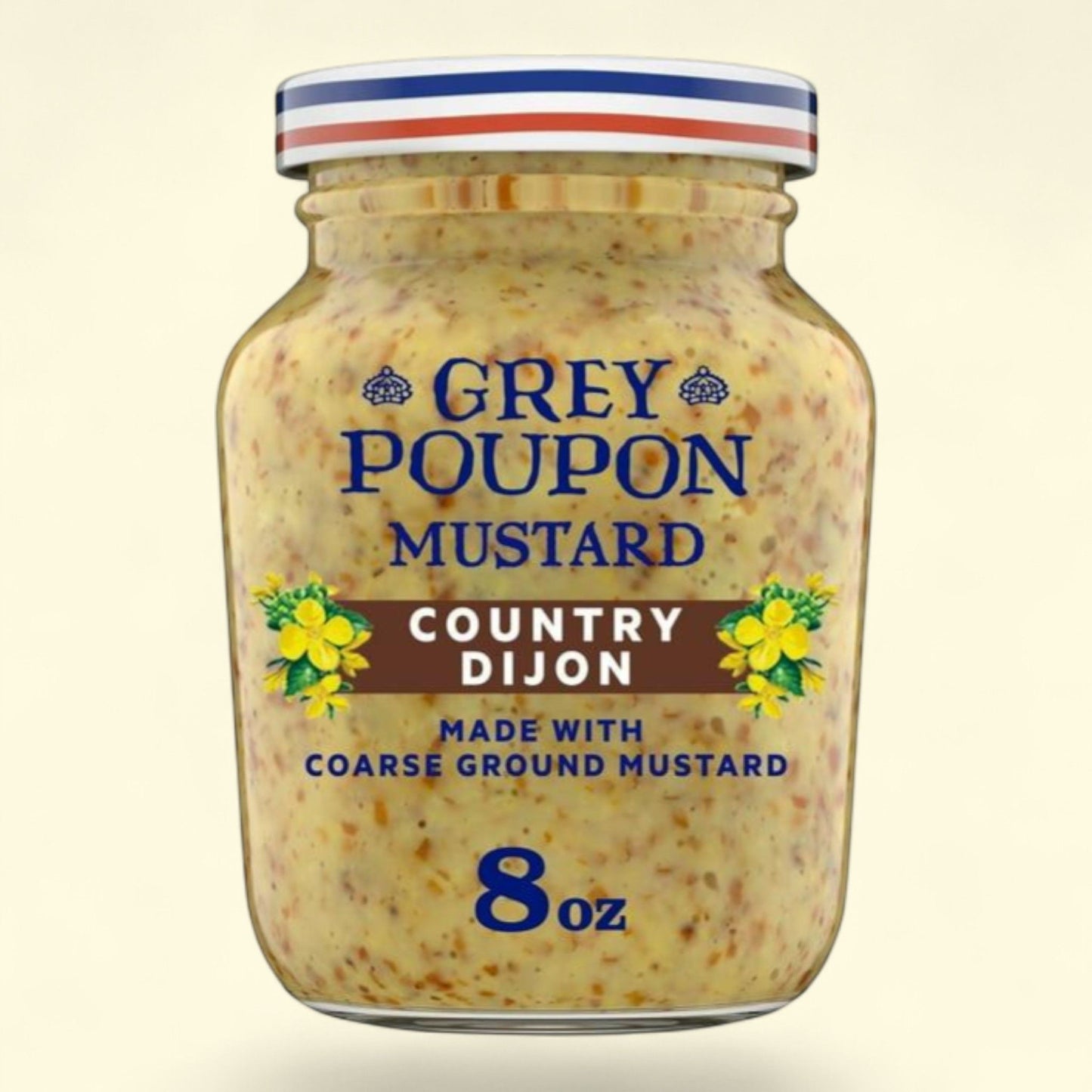 Grey Poupon Coarse Ground Mustard, 8 oz. Jar