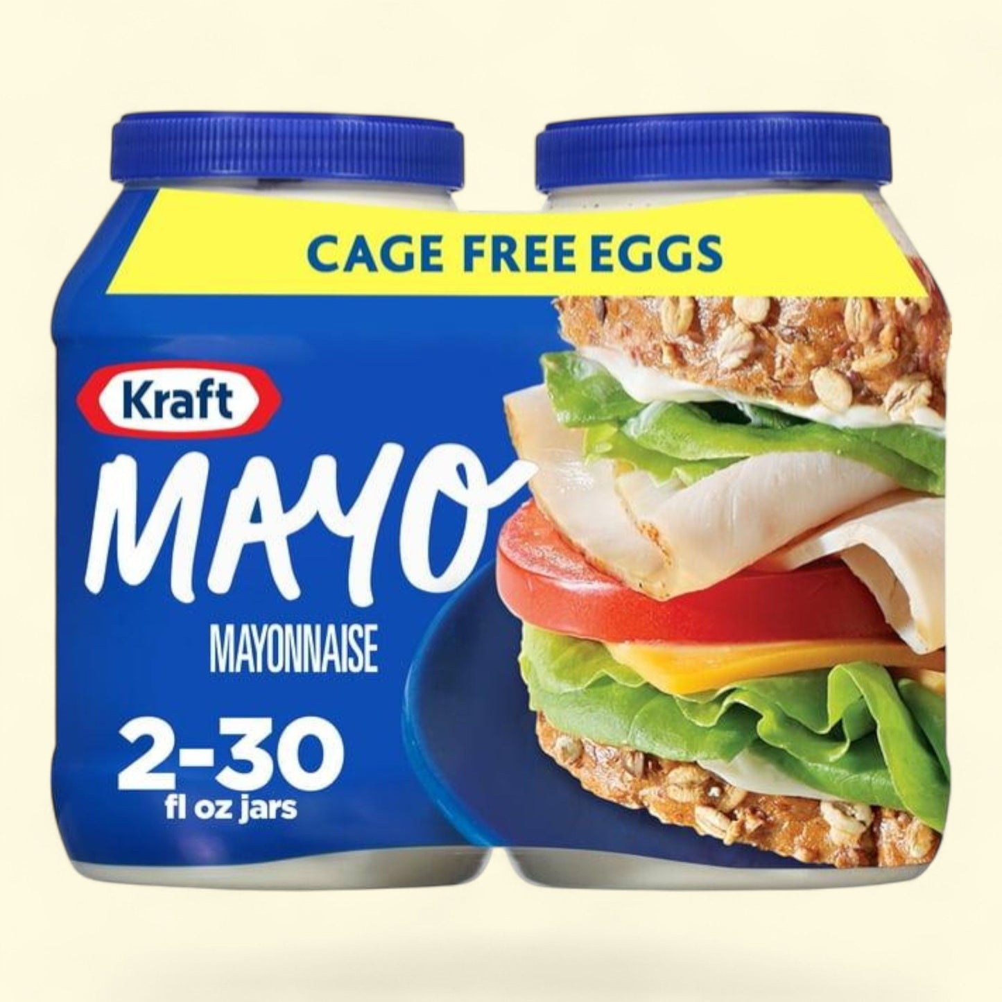 Kraft Real Mayo, Creamy & Smooth Mayonnaise, 30 fl oz, 2 ct