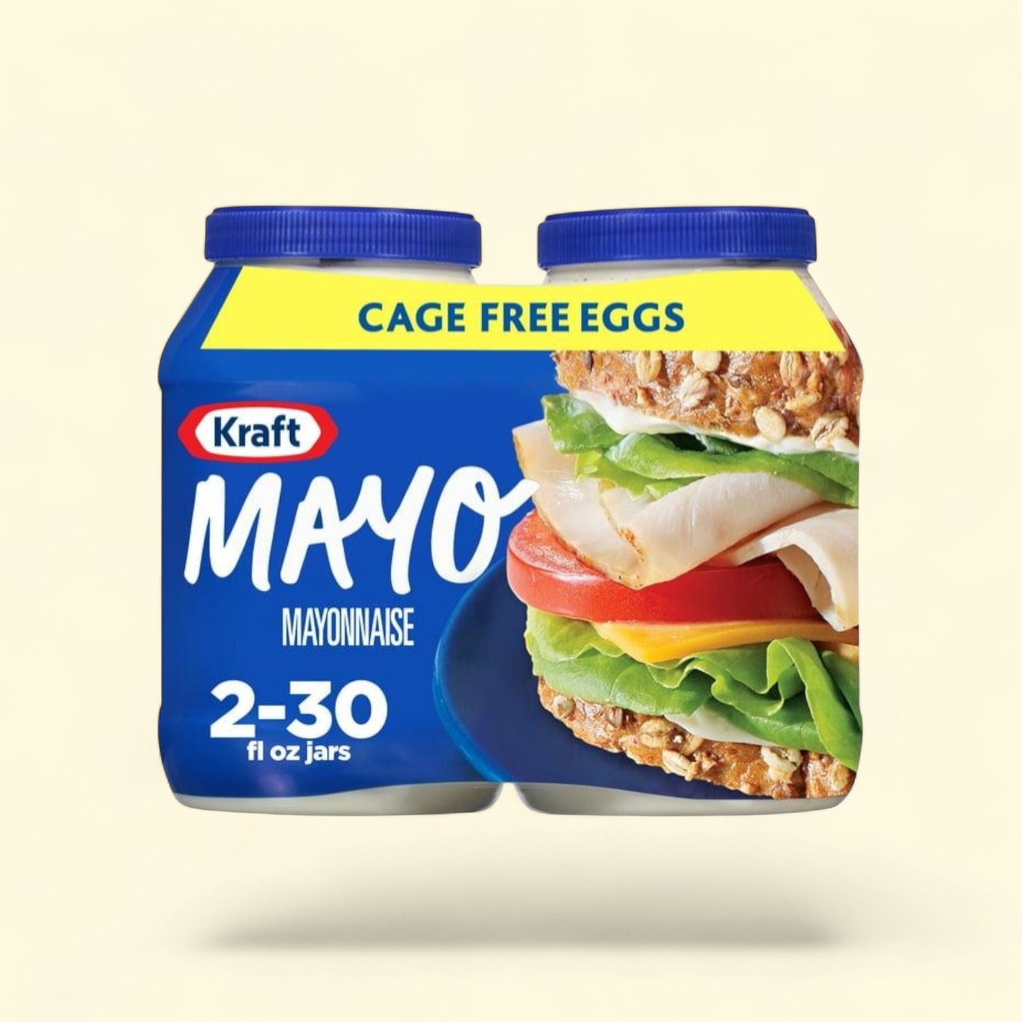 Kraft Real Mayo, Creamy & Smooth Mayonnaise, 30 fl oz, 2 ct — authentic US product shipped worldwide by Treatspree