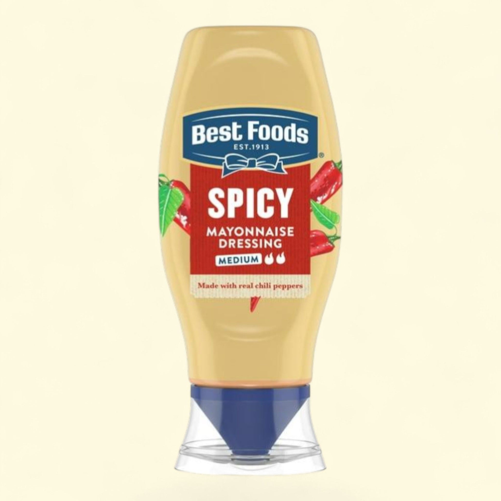 Best Foods Spicy Mayonnaise, 11.5 fl oz Bottle — authentic US product shipped worldwide by Treatspree