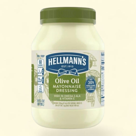 Hellmann's Olive Oil Mayonnaise, 30 fl oz Jar