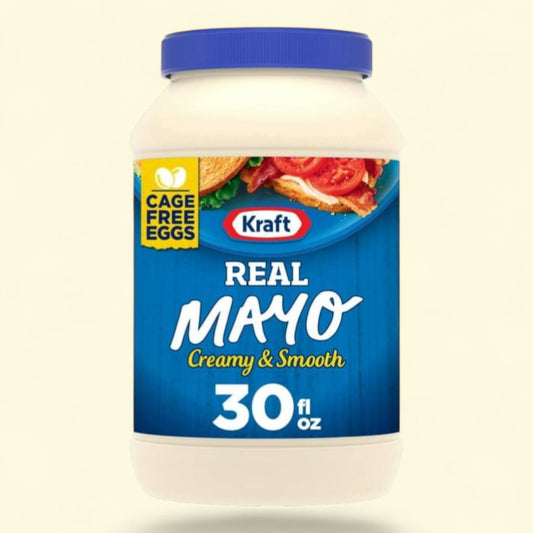 Kraft Real Mayo Creamy & Smooth Mayonnaise, 30 fl oz Jar