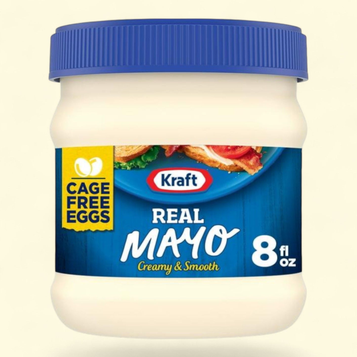Kraft Real Mayo Creamy & Smooth Mayonnaise, 8 fl oz Jar