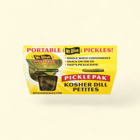 Mt. Olive PicklePak Kosher Dill Petites Pickles, 4 - 3.7 fl oz Cups — authentic US product shipped worldwide by Treatspree