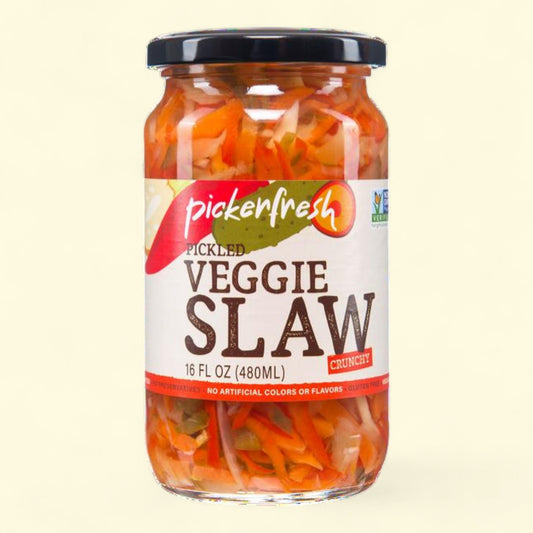 Pickerfresh Pickled Veggie Slaw, 16 oz Jar