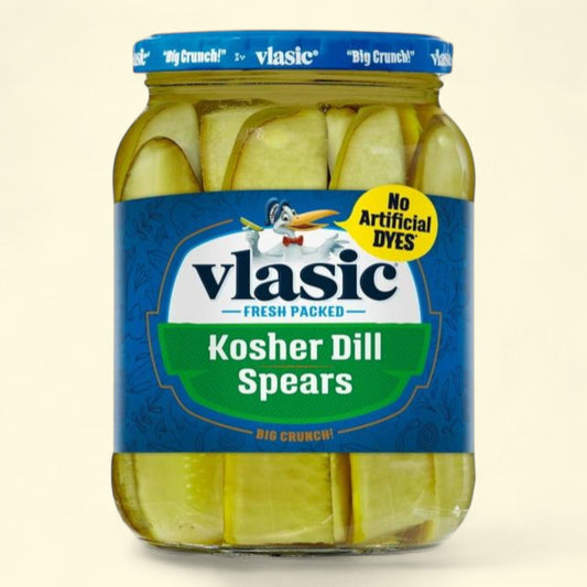 Vlasic Kosher Dill Pickles, Dill Pickle Spears, 32 fl oz Jar