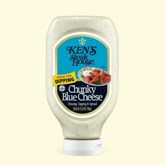 Ken's Steak House Chunky Blue Cheese Salad Dressing, 24 fl oz