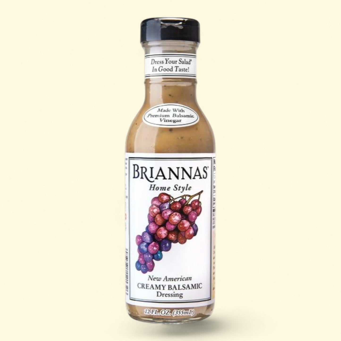 Vinaigrettes crémeuses au vinaigre balsamique BRIANNAS, 355 ml