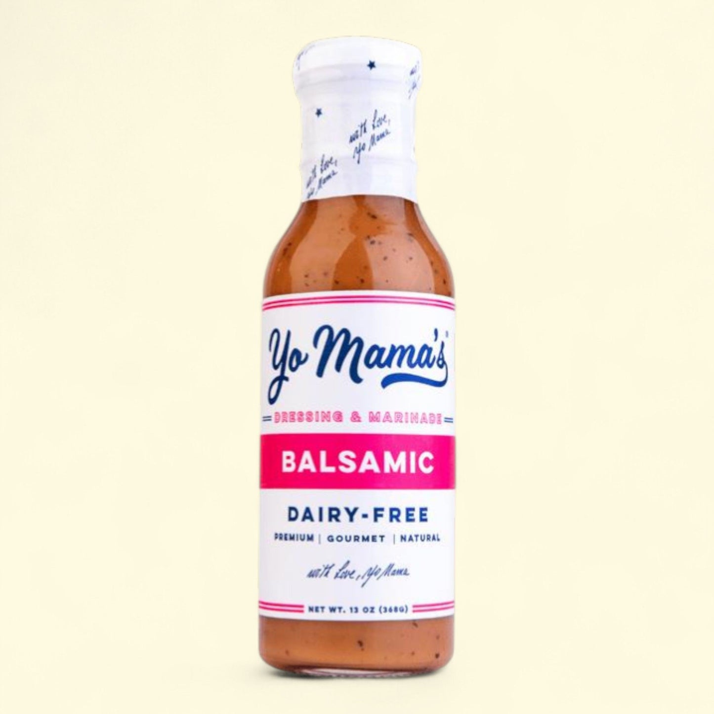 Yo Mama's Foods Honey Balsamic Salad Dressing, 13 oz