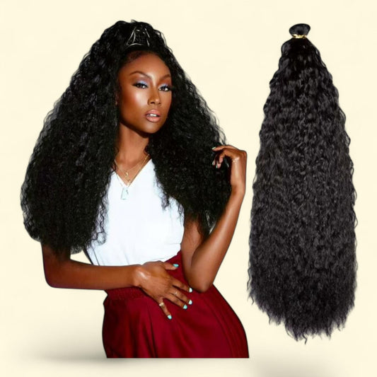 Darling Deep Wave Wrap Around Ponytail, 20 inch, #1B