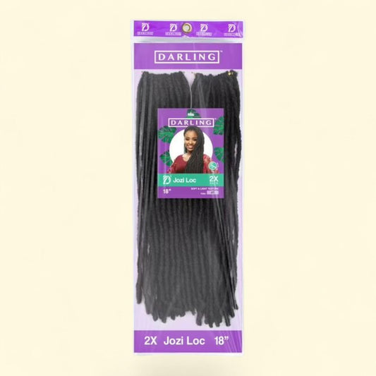 Darling Jozi Locs Crochet Hair 2X Pack, 18 inch