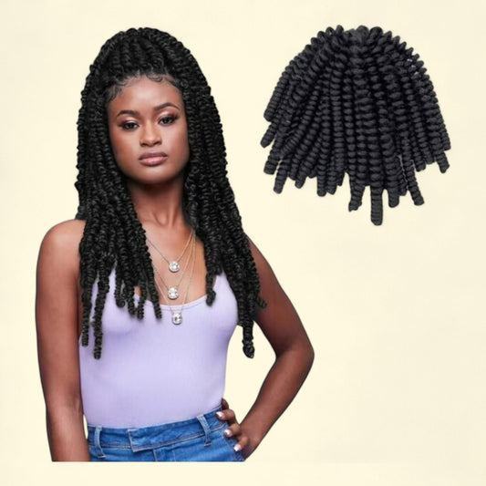 Darling Passion Twist Crochet Hair 2X Pack, 24 inch, #1B