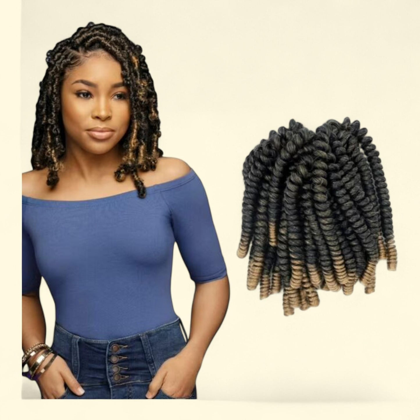 Darling Spring Twist Crochet Hair 2X Pack, 24 inch, #1/27