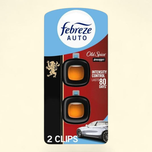 Febreze Auto Car Air Freshener, Old Spice Swagger, 2 Count