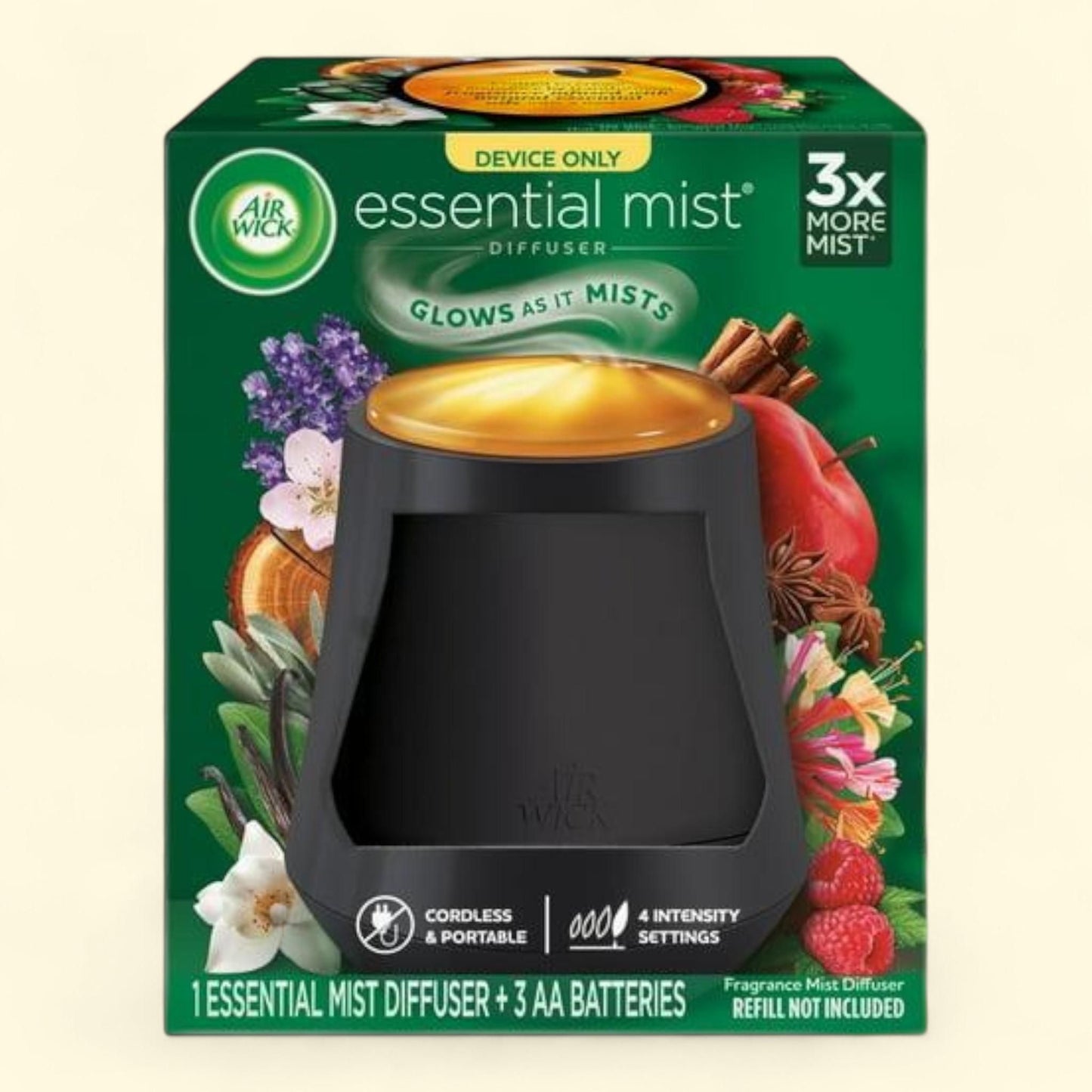 Air Wick Essential Mist Scented Oil Diffuser Device, Black, 1 Piece