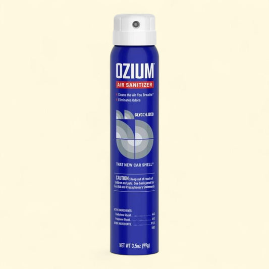OZIUM Auto Air Freshener Spray, New Car Scent, 3.5 oz