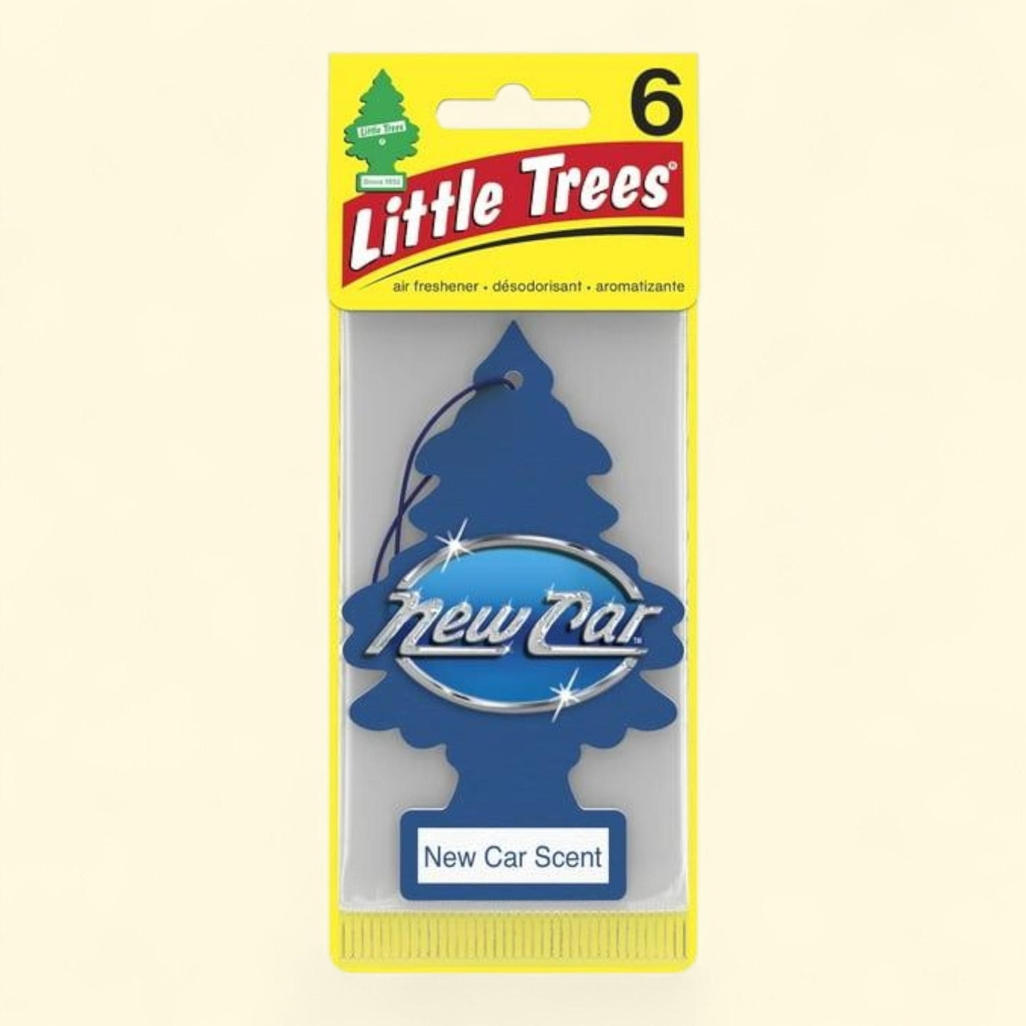 Little Trees Air Freshener, New Car Scent, 6-Pack