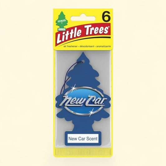 Little Trees Air Freshener, New Car Scent, 6-Pack