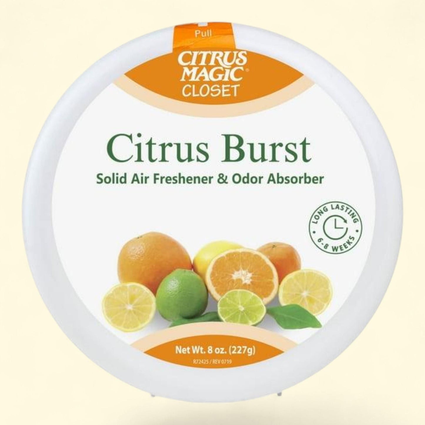 Citrus Magic Odor Absorbing Solid Air Freshener, Citrus Burst, 8-Ounce