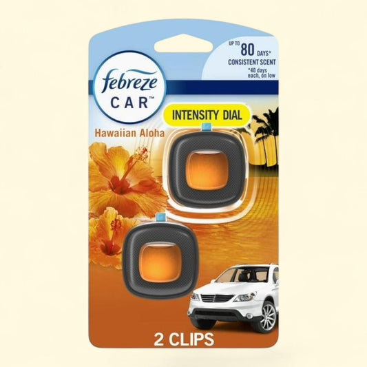 Febreze Car Air Freshener, Hawaiian Aloha, 2 Count