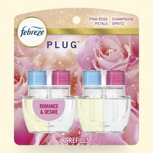 Febreze Plug In Air Freshener, Romance & Desire, 2 Refills