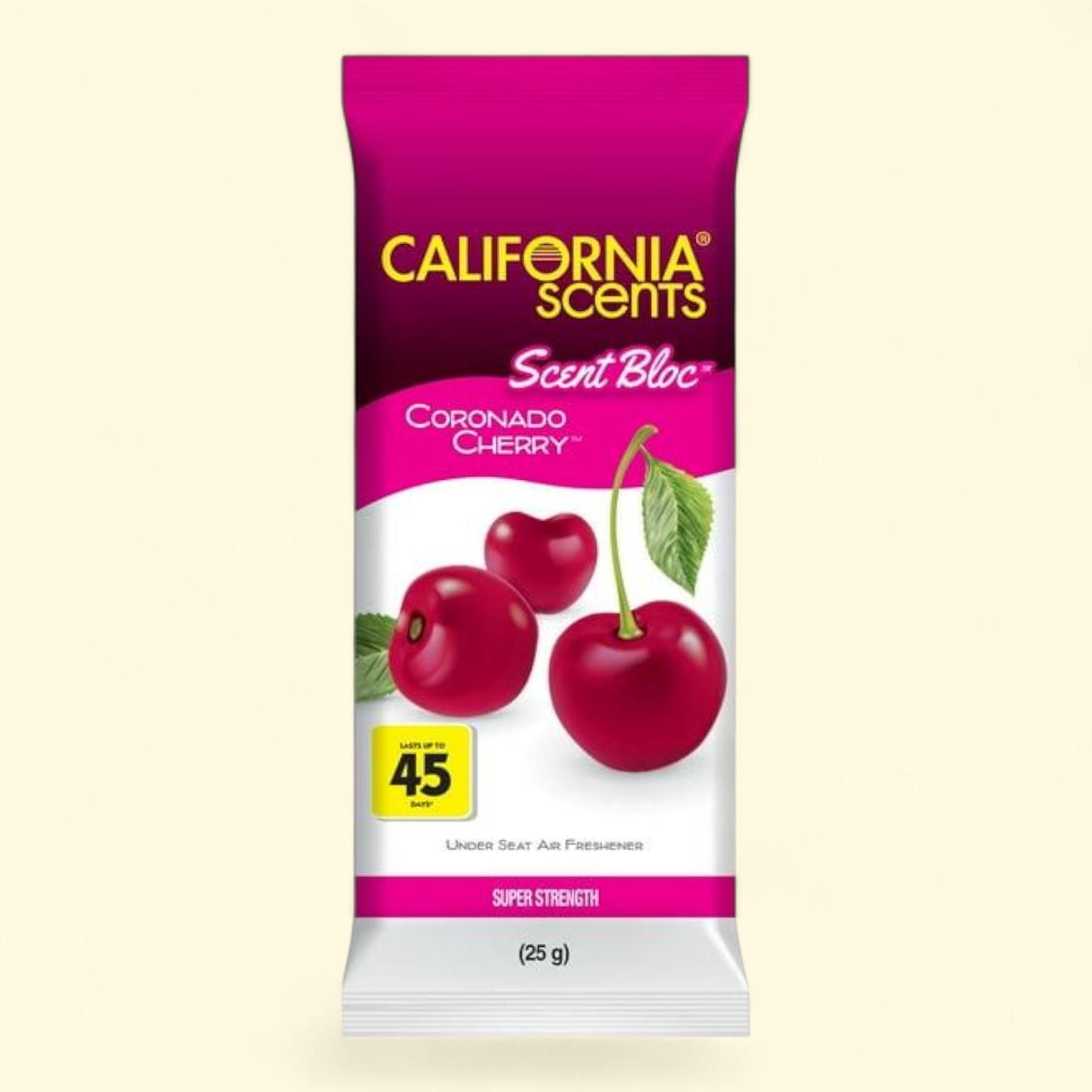 California Scents Power Bloc Car Air Freshener, Coronado Cherry, 1 Pack