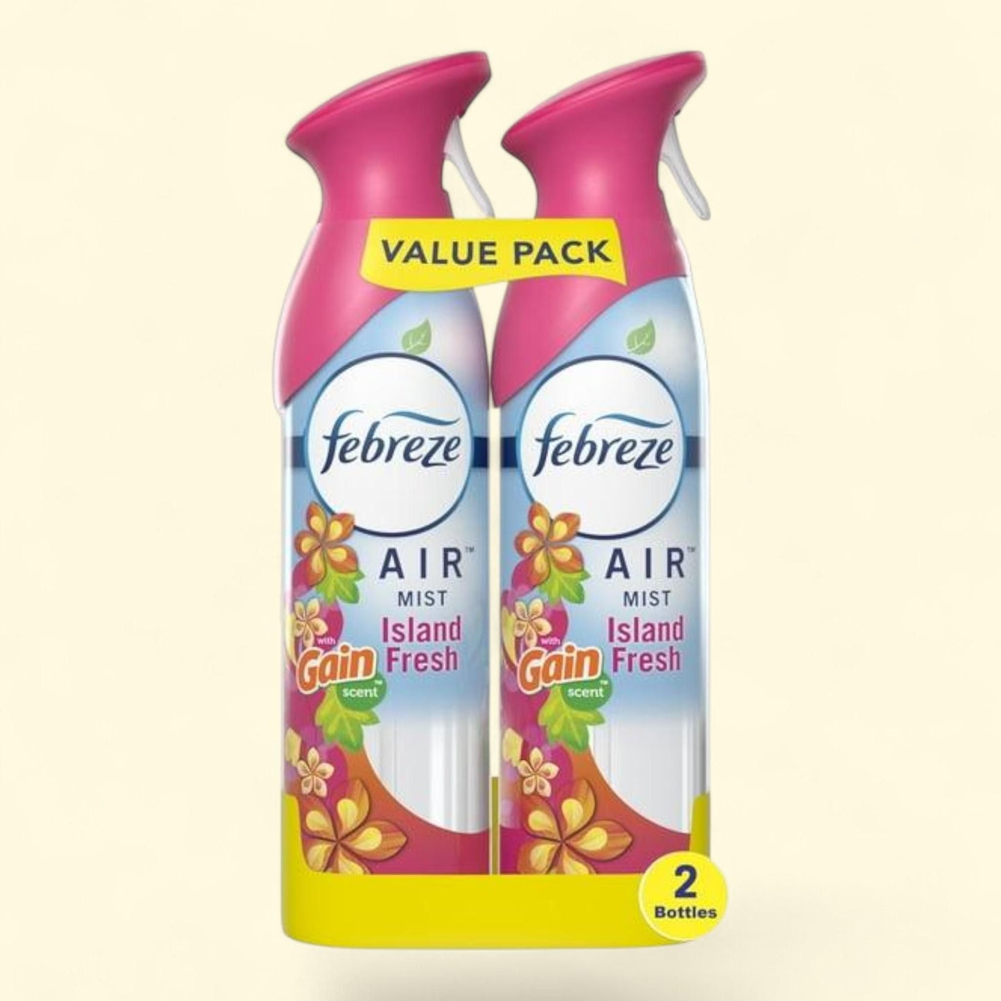 Febreze Air Freshener Spray, Gain Island Fresh, 8.8oz, 2 Count