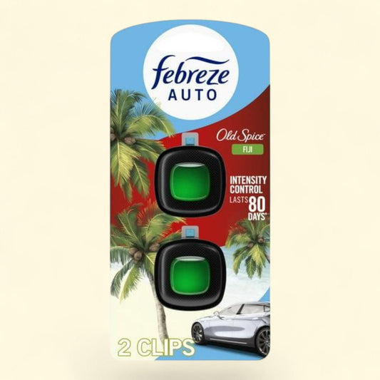 Febreze AUTO Car Air Freshener, Old Spice Fiji, 2 Count