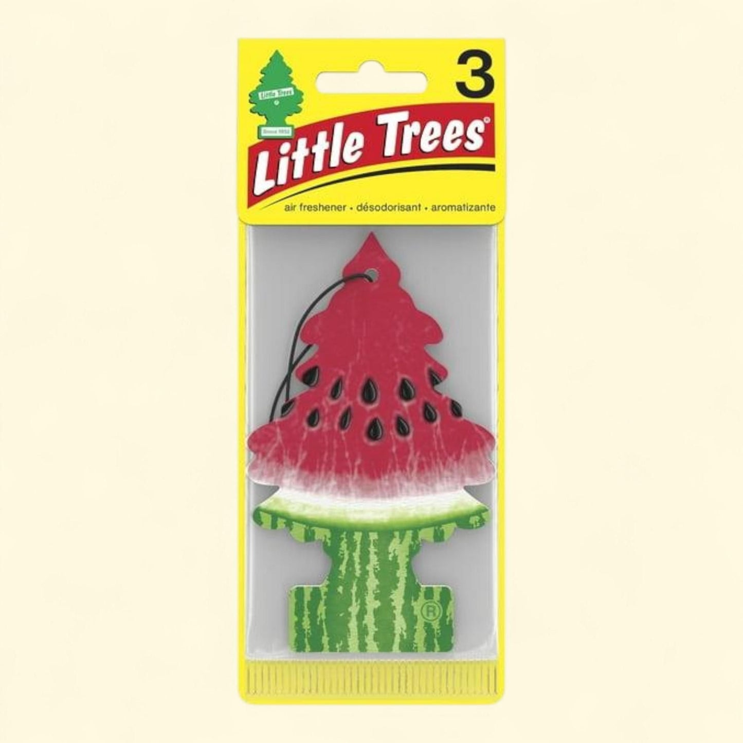 Little Trees Air Freshener, Watermelon Fragrance, 3-Pack