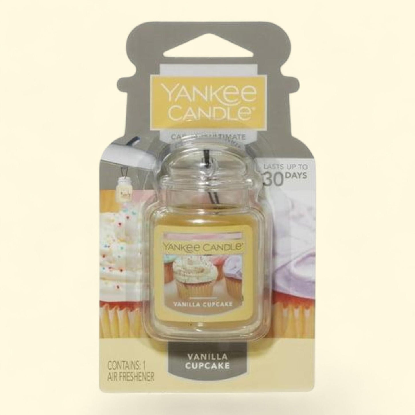 Yankee Candle Car Jar Ultimate Vanilla Cupcake, 1 pack