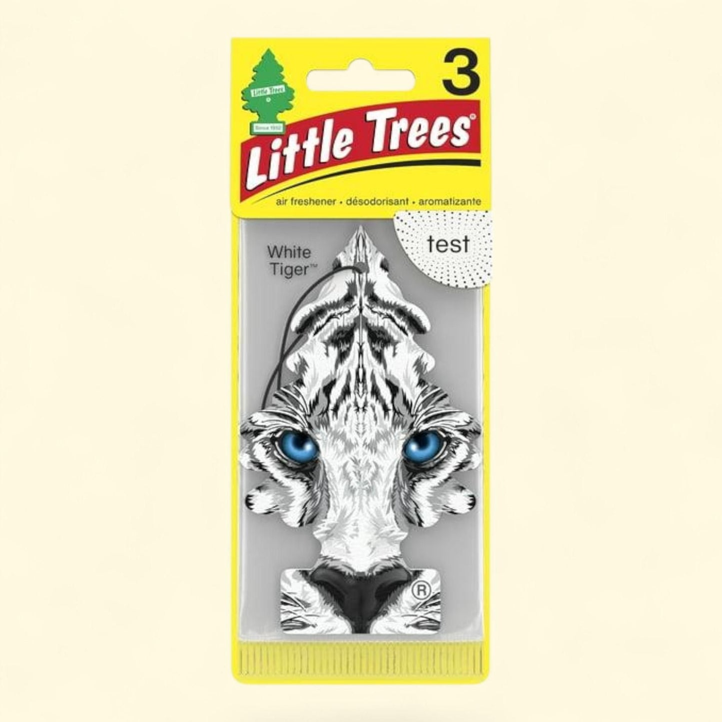 Little Trees Air Freshener, White Tiger Fragrance, 3-Pack