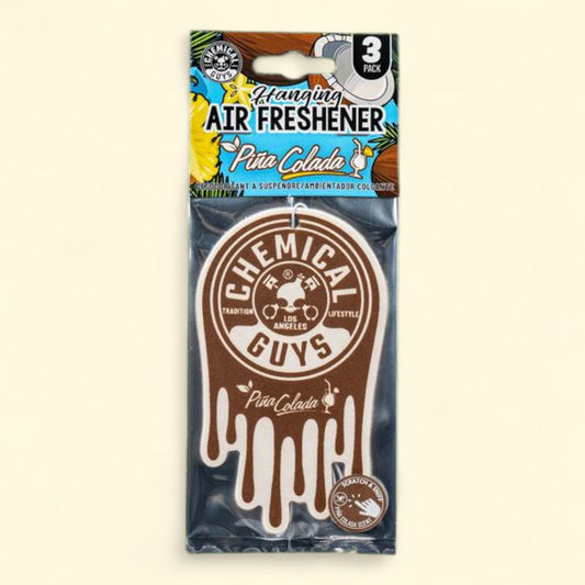 Chemical Guys Hanging Air Freshener 3-pack, Pina Colada