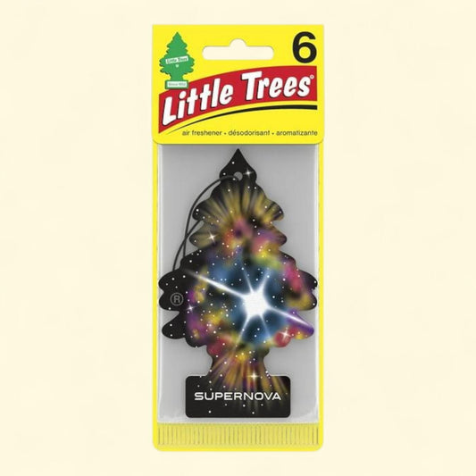 Little Trees Air Freshener Supernova Fragrance, 6-Pack