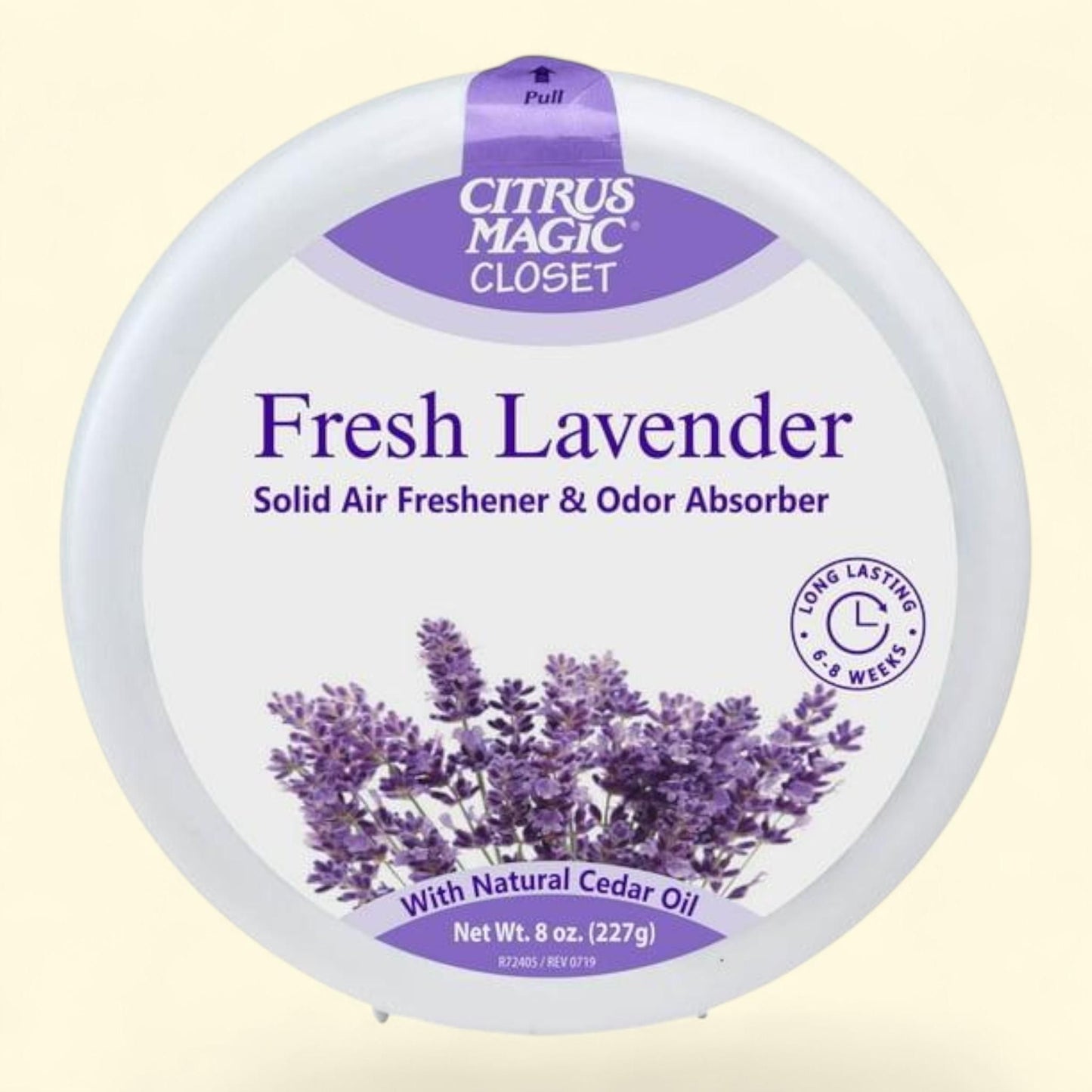 Citrus Magic Odor Absorbing Solid Air Freshener, Fresh Lavender, 8-Ounce