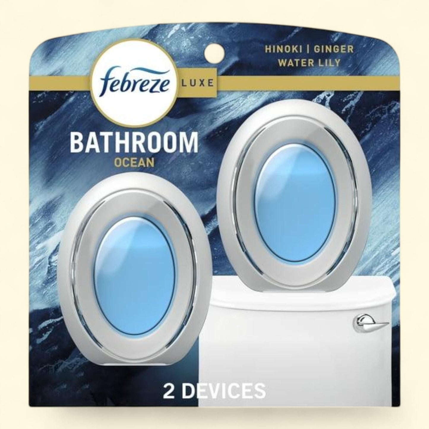 Febreze Small Spaces Air Freshener, Ocean, 2 Count