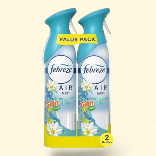 Febreze Air Freshener Spray, Gain Honey Berry Hula, 8.8oz, 2 Count