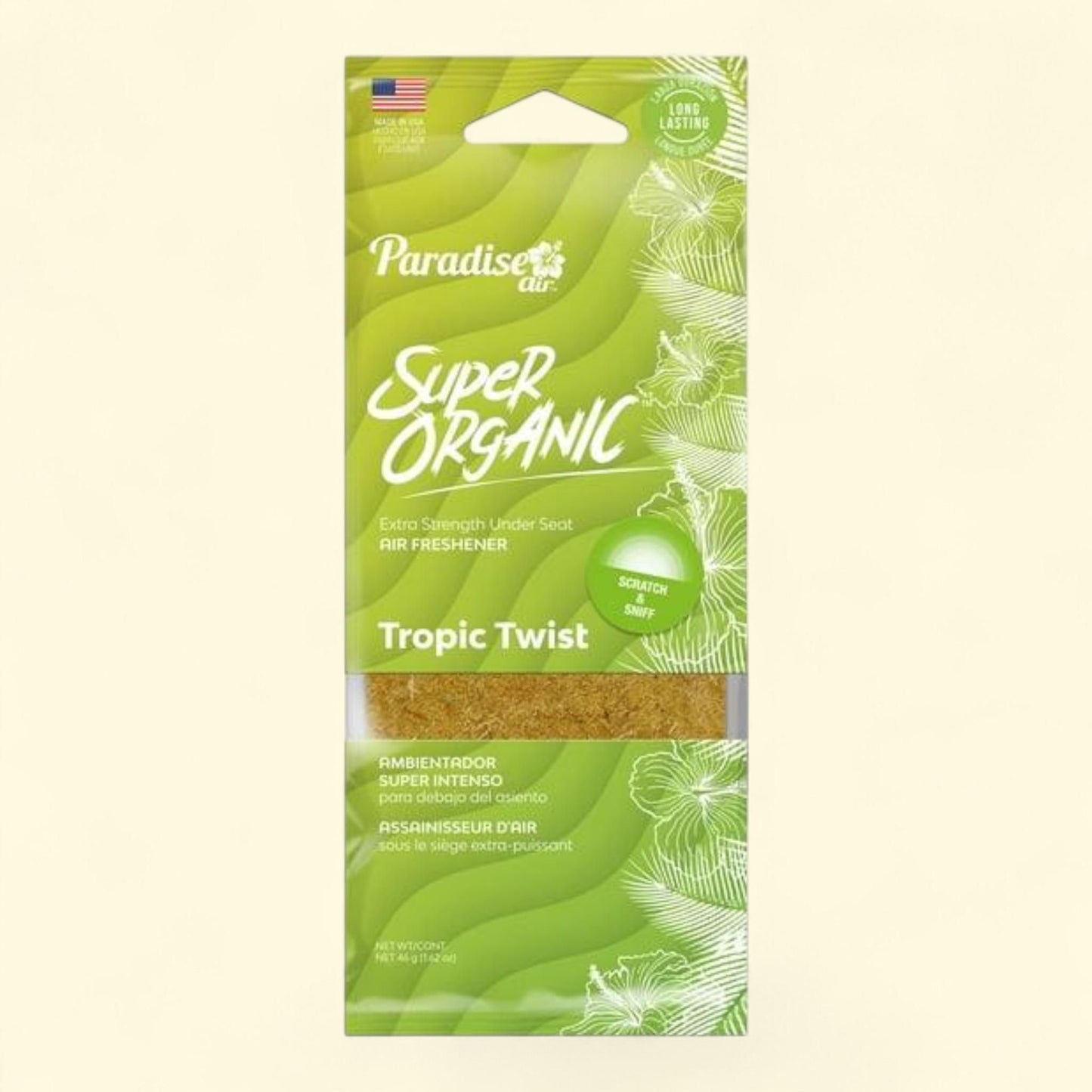 Paradise Air Super Organic Extra Strength Air Freshener, 1.62 oz, Tropic Twist
