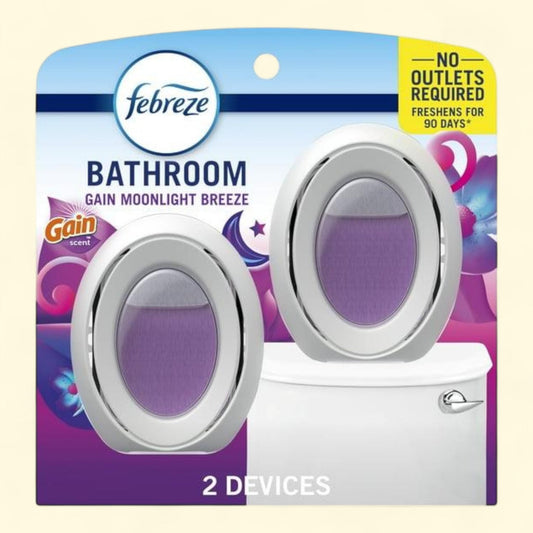 Febreze Small Spaces Odor-Fighting Air Freshener, Gain Moonlight Breeze, 2 Count
