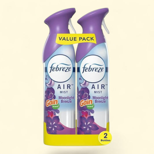 Febreze Air Freshener Spray, Gain Moonlight Breeze, 8.8oz, 2 Count